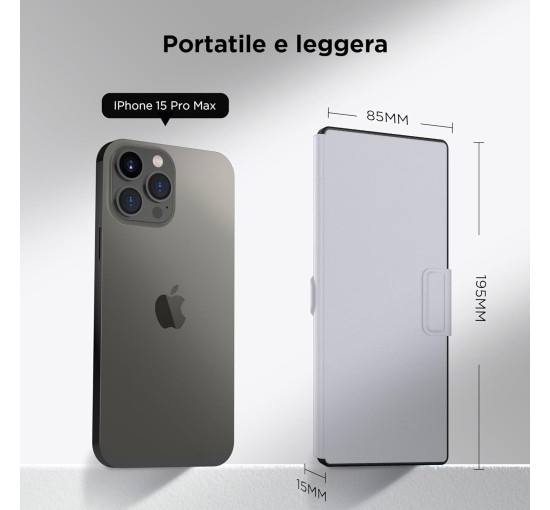 Міні-клавіатура CACOE X62 для мобільного телефону, світло-сіра (2161)