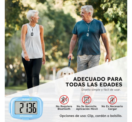 Міні-крокомір AVTREK 3D, синій (4129)