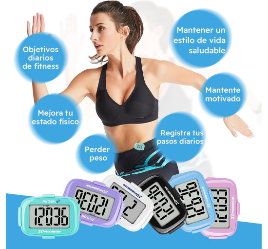 Міні-крокомір AVTREK 3D, синій (4129)