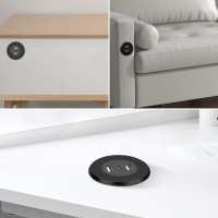 MEIRIYFA Вбудований зарядний пристрій USB/Type C, чорний (5004)