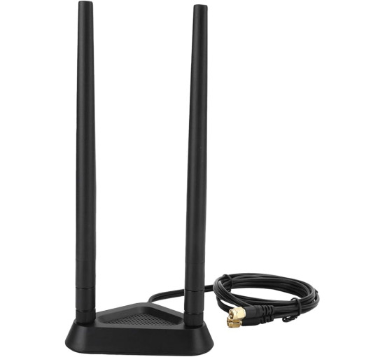 Мережевий кабель-подовжувач ASHATA з магнітною основою та антеною, подовжувач RPSMA, основа з кабелем 1,1 м (0190)