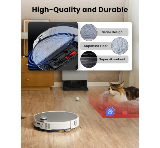 Миючі накладки для швабри для робота-пилососа Roborock M-S9, 4шт (4017)