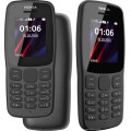 Мобільний телефон Nokia 106 з великими кнопками, 4 ГБ, Dual Sim, 2018, світлодіодним ліхтариком, FM-радіо, темно-сірий (0036)