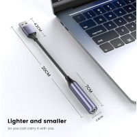 Аудиоадаптер MOSWAG USB на 1/4 Jack, черный (5002)