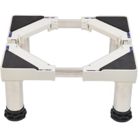 MQZHUK Опорна рама для холодильника JHZY2-Z240220W-D3-15, регульована довжина/ширина основи 30-48 см, висота 15 см, білий (5138)