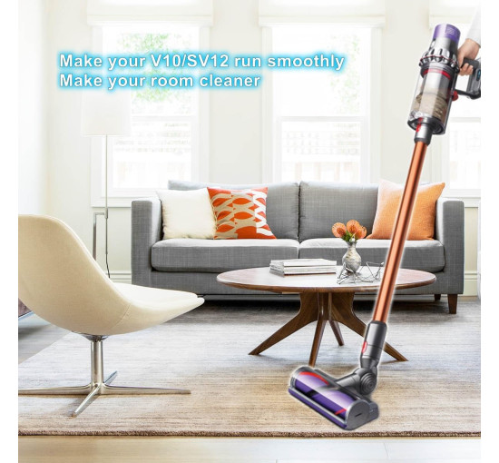 Набір Youshangding із 2 змінних фільтрів V10, сумісний з бездротовим пилососом Dyson V10, серією V10 Cyclone, V10 Animal, V10 Absolute (2074)