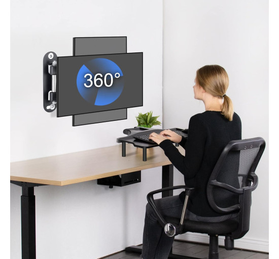 Настінне кріплення Suptek MA2720_SML для телевізора з діагоналлю 13-32 дюймів, чорний (4075)