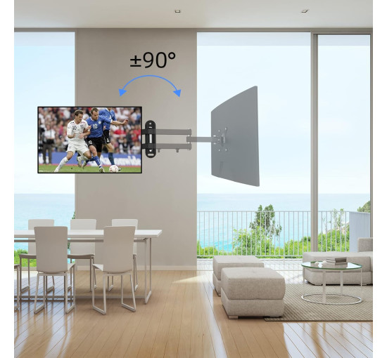 Настінне кріплення Suptek MA2720_SML для телевізора з діагоналлю 13-32 дюймів, чорний (4075)