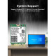NICGIGA Бездротова карта для ноутбуків WiFi 6E Intel AX210 NGW, Bluetooth 5.3, Tri-Band 5400Mbps (5013)