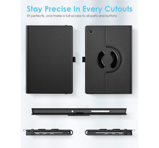 Обертовий чохол TiMOVO для Samsung Galaxy Tab A9+/A9 Plus 11 дюймів, чорний (2183)