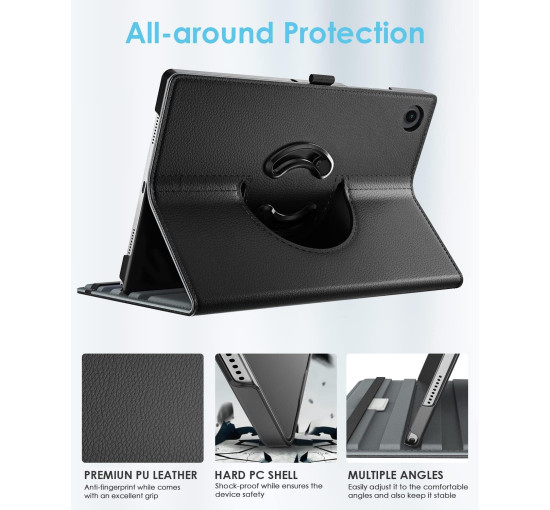 Обертовий чохол TiMOVO для Samsung Galaxy Tab A9+/A9 Plus 11 дюймів, чорний (2183)