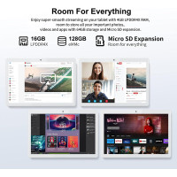 Планшет Niuniutab KT107 Android, 10", 2-SIM карти, 4 ГБ оперативної пам'яті, 64 ГБ ПЗП, сріблястий (4132)