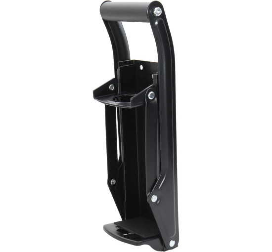 Подрібнювач банок HMF з відкривачкою для пляшок, чорний, 500 мл, пластик, настінний (0138)