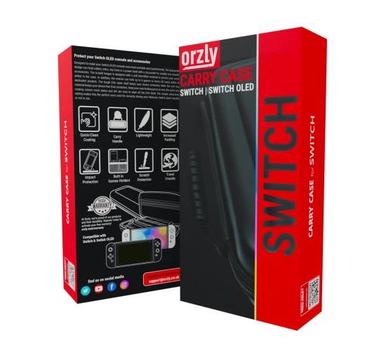 Портативний дорожній чохол Orzly з кишенями для аксесуарів та ігор (3036а)