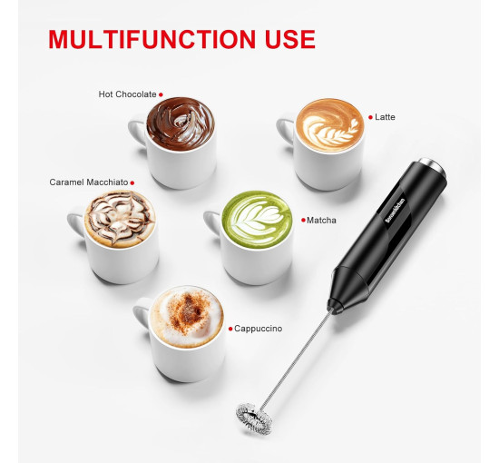 Піноутворювач Bonsenkitchen MF8712-NEW, чорний (4179)