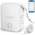 Принтер етикеток Foonii WP9525 Bluetooth із самоклеючимся етикетуванням, білий (2138)