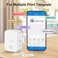 Принтер этикеток Foonii WP9525 Bluetooth с самоклеющейся этикеткой, белый (2138)