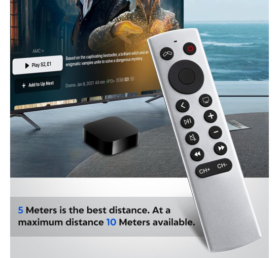 Пульт дистанційного керування YOSUN MJFM3LL для телевізорів Apple HD 4k. керування Apple TV, білий (2079)