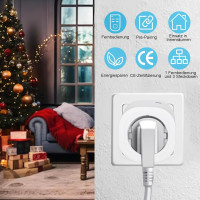 Радиорозетки SURNICE RNW51107 с пультом дистанционного управления, 13 A/3000 Вт, 3 розетки с 1 пультом д/к, радиус действия 70 м, белые (2105)