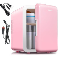Reemix портативний холодильник-охолоджувач та підігрівач KM-14-4L, 4 літри, рожевий (4197)