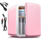 Reemix портативний холодильник-охолоджувач та підігрівач KM-14-4L, 4 літри, рожевий (4197)