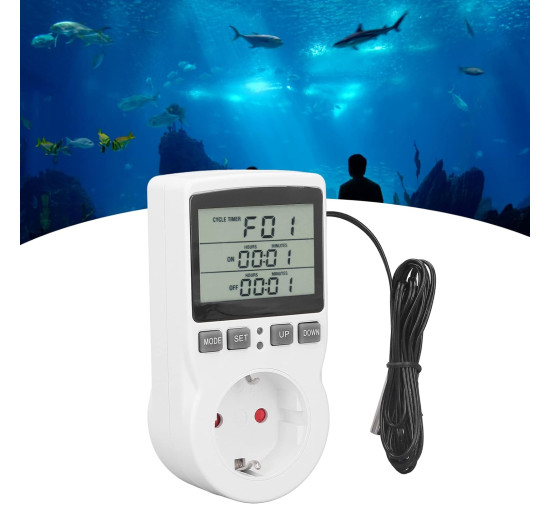Розетка контролю температури DAUF, високоточний регулятор температури з таймером для акваріума (0158)