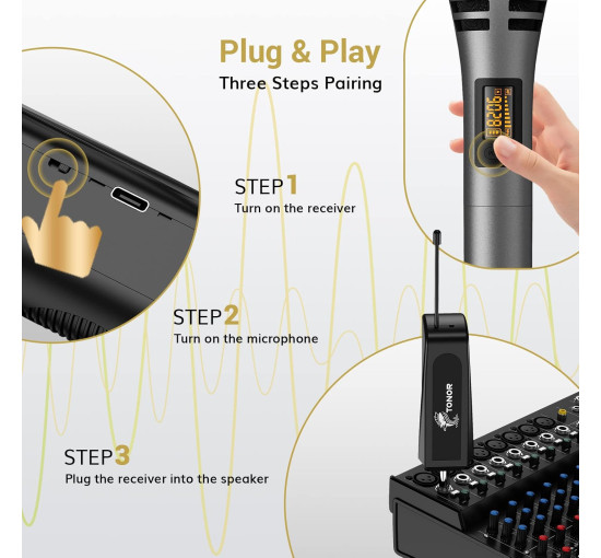 Беспроводной динамический микрофон TONOR TW310 (0198)