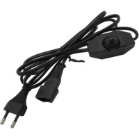 Светодиодный димер PB-Versand 534 (DIM-CP-BL) 1-60 Вт с кабелем 2м (вилка+розетка) с плавной регулировкой яркости, черный (4073)