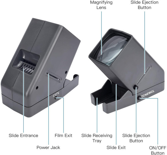 TCNEWCL переглядач слайдів та плівок FS521, 35-міліметровий, 10Вт (5069)