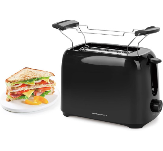 Тостер Emerio TO-128676.3, 700 Вт, чорний (2119)