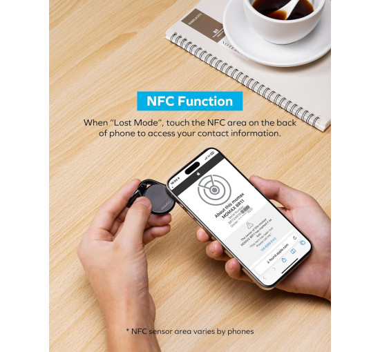 Трекер MOMAX  Pinpop Duo Find My Locator (BR11), сумісний з Android та Apple, чорний (4123)