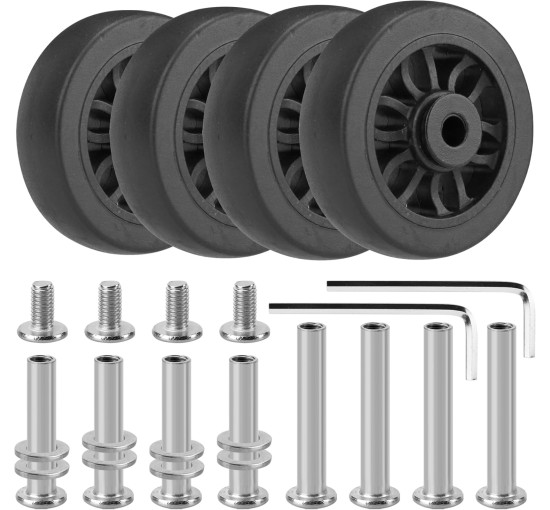 Універсальні безшумні колеса Vivikivi VK-C8 50 мм, для валізи (3048)