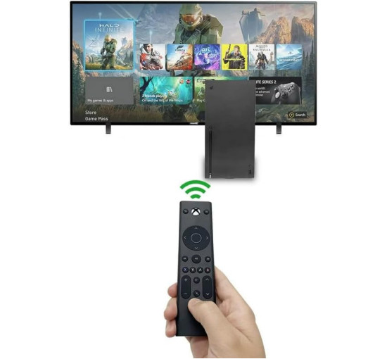 Універсальний пульт дистанційного керування PEGLY P-VMX0, сумісний з Xbox Series X|S, Xbox One, Microsoft Xbox, чорний (0164)