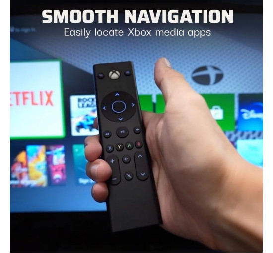 Універсальний пульт дистанційного керування PEGLY P-VMX0, сумісний з Xbox Series X|S, Xbox One, Microsoft Xbox, чорний (0164)