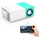 Wepvo Портативний кінопроектор YG300Plus із Wi-Fi, HDMI, TYPE-C, Wi-Fi 2.4G+5.8G, м'ятно-зелений (5112)