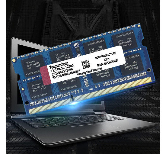 Yongxinsheng Комплект пам'яті 16 ГБ (2x8 ГБ) DDR3L / DDR3 RAM 1600 MHz, синя (5127)