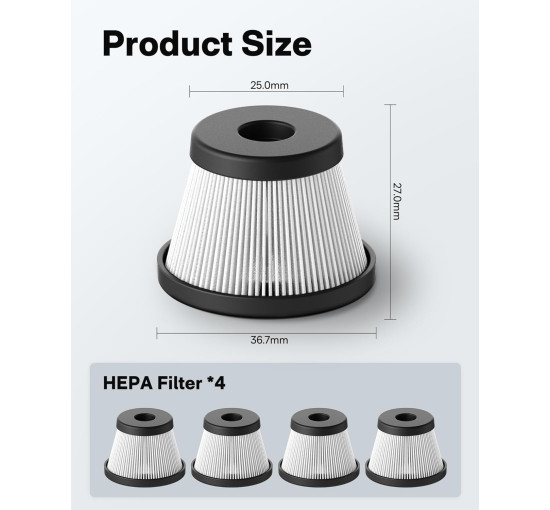 Замінний фільтр HOTO QWOGJ008 4 шт (4124)