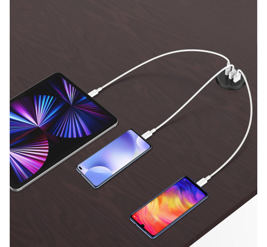 Зарядний пристрій Simpeak C88 45 Вт USB C з кількома роз'ємами, чорний (2188)