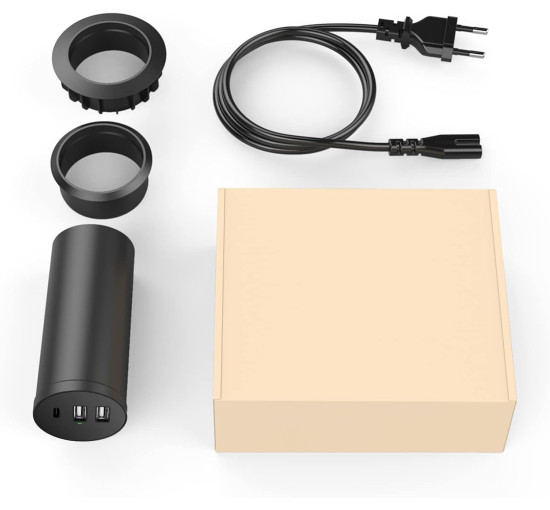 Зарядний пристрій Simpeak C88 45 Вт USB C з кількома роз'ємами, чорний (2188)