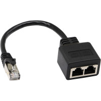 zdyCGTime Сетевой кабель Ethernet типа Y RJ45, 23 см. (5006)