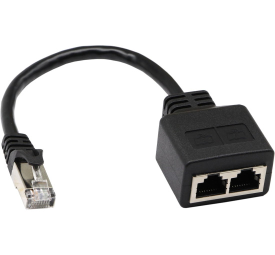 zdyCGTime Мережевий кабель Ethernet типу Y RJ45, 23 см. (5006)