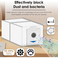 Змінні пилозбірники CHAIN ​​PEAK T30 Omni / T30 Pro Omni, сумісні з роботизованими пилососами ECOVACS DEEBOT (4004)