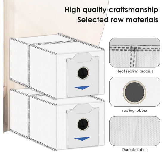 Змінні пилозбірники CHAIN ​​PEAK T30 Omni / T30 Pro Omni, сумісні з роботизованими пилососами ECOVACS DEEBOT (4004)