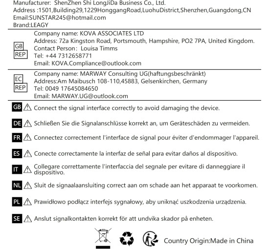 Зовнішня 6-канальна звукова карта LEAGY CM6206 USB 2.0 5.1 об'ємний звук, сумісний з Windows 10/8/7/XP, чорний (2085)