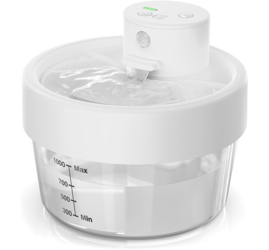 Акумуляторний фонтанчик Pewkim TZ-WF07 для домашніх тварин, білий (4003)