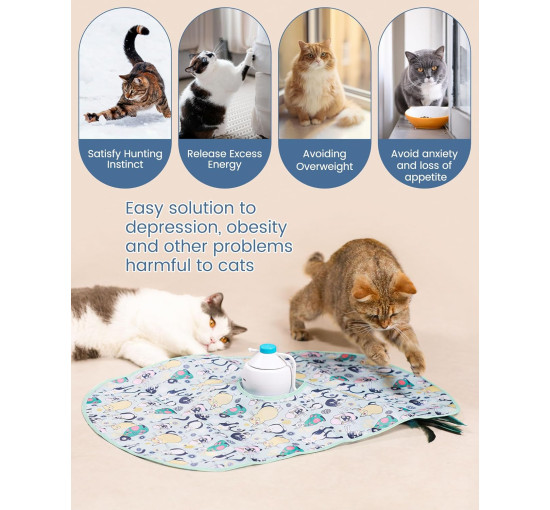 Автоматические интерактивные игрушки HAPPY HACHI 9944093 для кошек (4068)