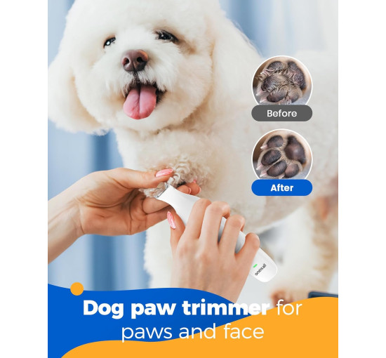 Бездротовий набір для грумінгу собак Oneisall N12/YH-7700 4-в-1 з 2-швидкісними машинками для стрижки собак та котів білий (0007)