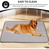 Охлаждающее одеяло Cyrank  для собак, XL/100*70 см, серый (5145)