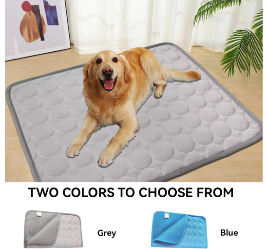 Cyrank Охолоджувальна ковдра для собак, XL/100 * 70 см, сірий (5145)