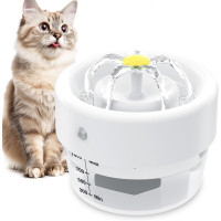 Фонтан-поїлка для домашніх тварин AOZOOM TZ-WF02 зі світлодіодним підсвічуванням, білий (4007)